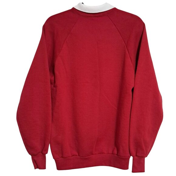 Vintage Jerzees Cat Graphic Sweatshirt "Purrfection" L Red Unisex - Picture 5 of 6